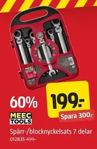 Meec Tools - Spärr-/blocknyckelsats 7 delar