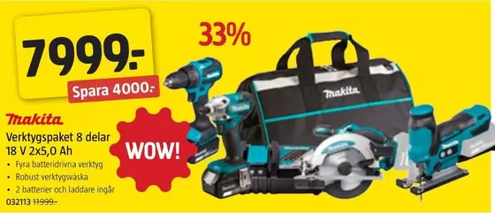 Verktygspaket 8 delar