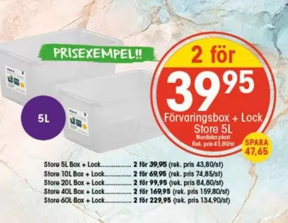 Nordiska Plast - Förvaringsbox + Lock