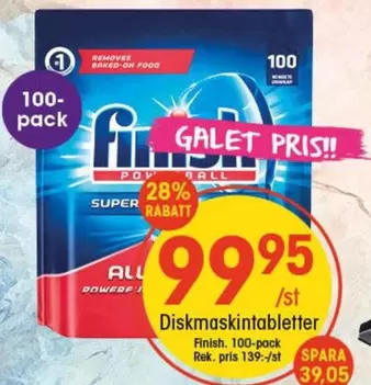 Finish - Diskmaskintabletter