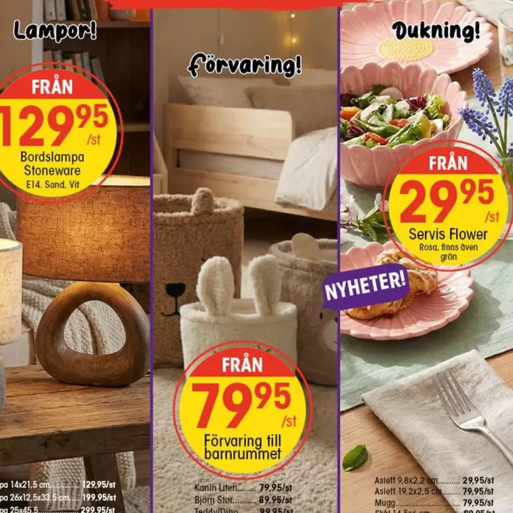 Bordslampa Stoneware