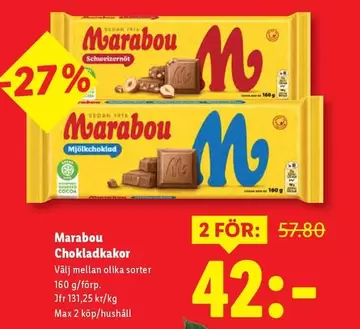 marabou - Chokladkakor
