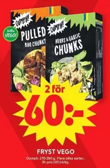 PULLED CHUNKS or HERBS & GARLIC CHUNKS