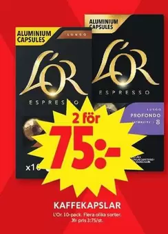L'or - KAFFEKAPSLAR