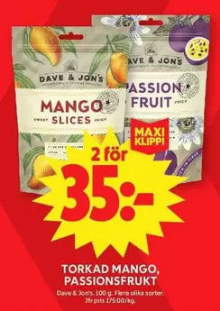 MANGO, PASSIONSFRUKT