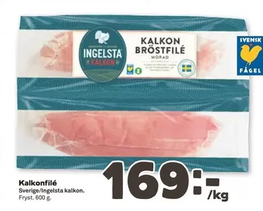 Ingelsta kalkon - BRÖSTFILÉ