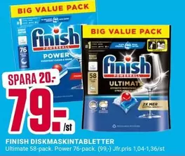 Finish - DISKMASKINTABLETTER