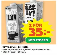 Oatly - Havredryck till kaffe