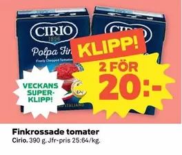 Finkrossade tomater