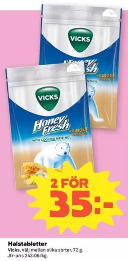 Vicks - Halstabletter