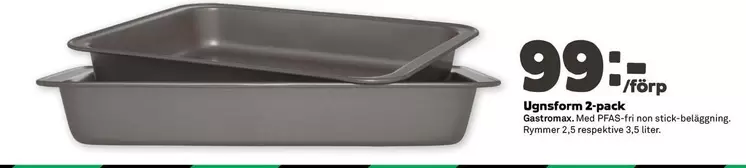 GastroMax - Ugnsform 2-pack