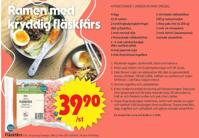 Neutral - Fläskfärs