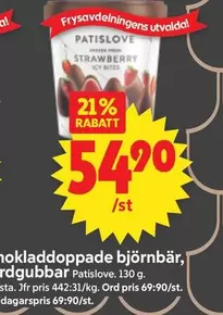 nokladdoppade björnbär, rdgubbar