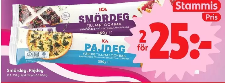 Smördeg, Pajdeg