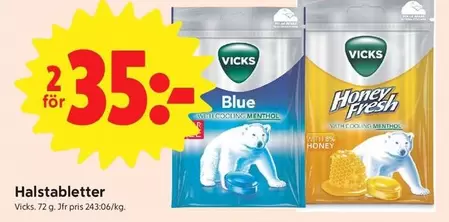 Vicks - Halstabletter