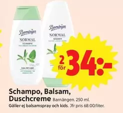 Barnängen - Schampo, Balsam, Duschcreme