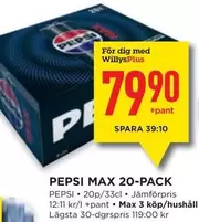 Pepsi - MAX 20-PACK