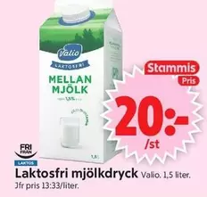valio - Laktosfri mjölkdryck