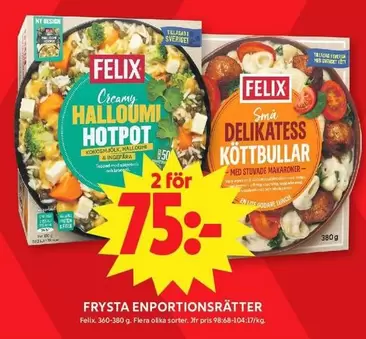 Felix - HALLOUMI HOTPOT, DELIKATESS KÖTTBULLAR