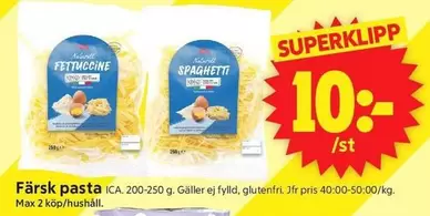 Färsk pasta