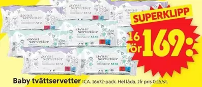 tvättservetter