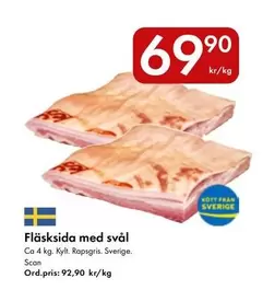 Scan - Fläsksida med svål