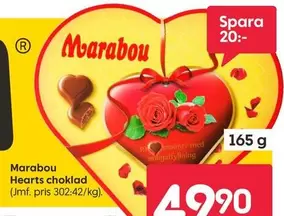 marabou - Hearts choklad