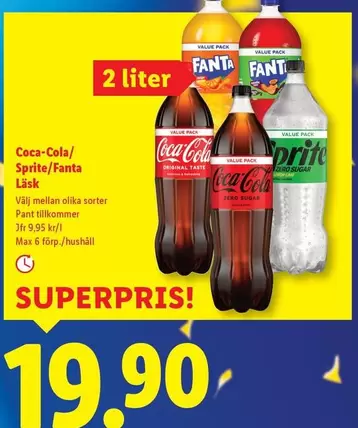 coca-cola - Coca-Cola/ Sprite/Fanta Läsk
