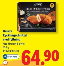 Deluxe - Kycklingschnitzel med fyllning
