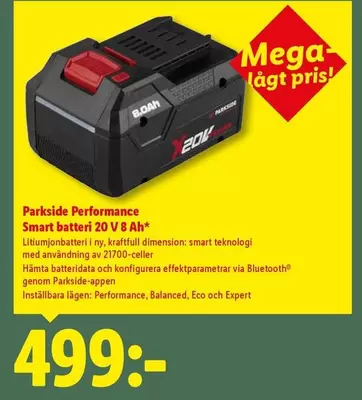 Smart -  batteri 20 V 8 Ah