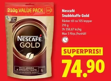 Nescafe - Snabbkaffe Gold