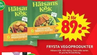 Hälsans Kök - FRYSTA VEGOPRODUKTER