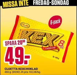 Cloetta - KEXCHOKLAD