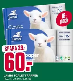Lambi - TOALETTPAPPER