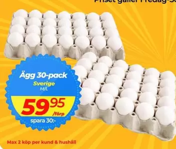 Ägg 30-pack