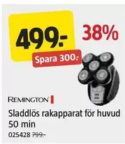Sladdlös rakapparat för huvud