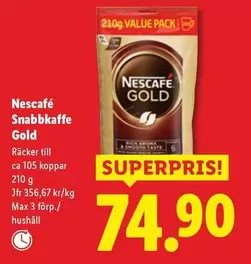 Nescafe - Snabbkaffe Gold