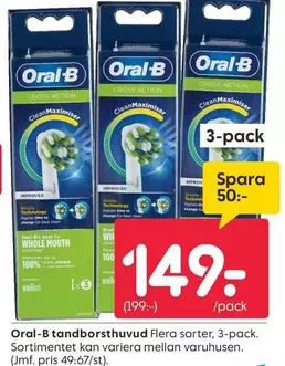Oral B - Tandborsthuvud
