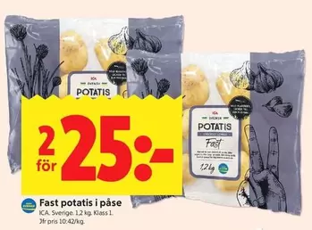 Fast potatis i påse