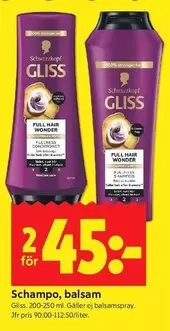 Schwarzkopf - Schampo, balsam