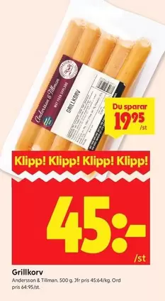 Andersson - Grillkorv