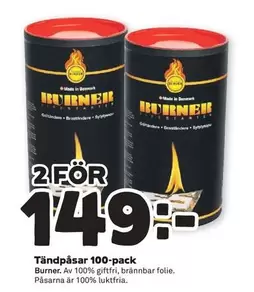Tändpåsar 100-pack