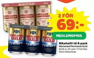 mariestads - Alkoholfri öl 6-pack