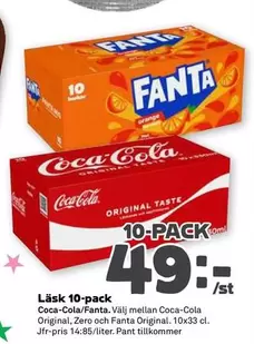 coca-cola - Läsk 10-pack