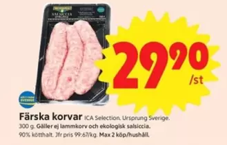 Färska korvar
