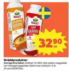 Arla - Gräddprodukter