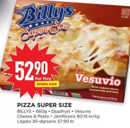 Billys - PIZZA SUPER SIZE