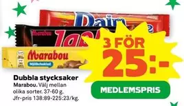 marabou - Dubbla stycksaker