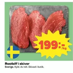 Rostbiff i skivor