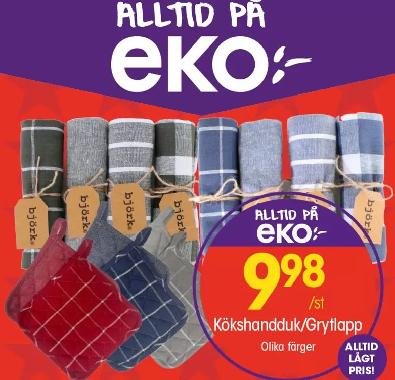 EKO - Kökshandduk/Grytlapp